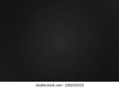 Dark abstract background, Black texture with diagonal lines, vector illustration.