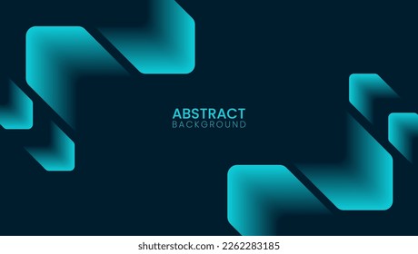 Dark abstract background with dark blue green turquoise background with abstract shape, dynamic and sport banner concept