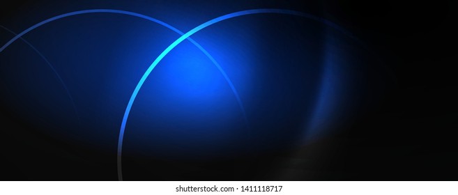 Dark abstract background with bright color neon lights and lines. Glowing background, vector futuristic techno template
