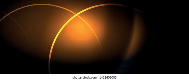 Dark abstract background with bright color neon lights and lines. Glowing background, vector futuristic techno template