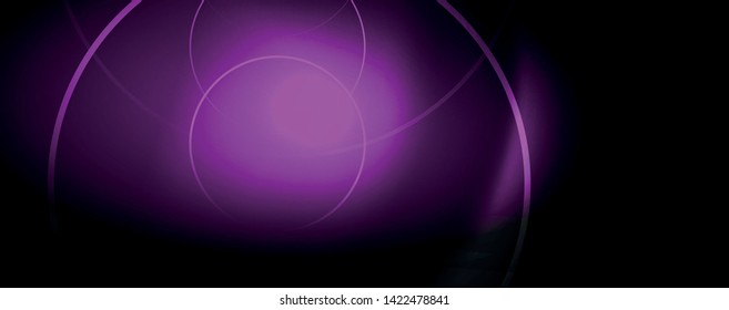 Dark abstract background with bright color neon lights and lines. Glowing background, vector futuristic techno template