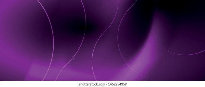 Fondo abstracto oscuro con luces de neón de color brillante y líneas. Fondo brillante, plantilla de tecnología vector futurista