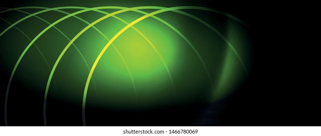Fundo abstrato escuro com luzes de néon de cores brilhantes e linhas. Plano de fundo brilhante, vetor futurista techno template