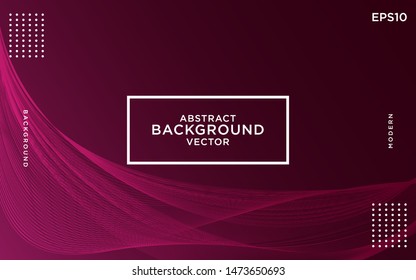 Dark abstract background with bright color neon lights and lines. Glowing background, vector futuristic techno template