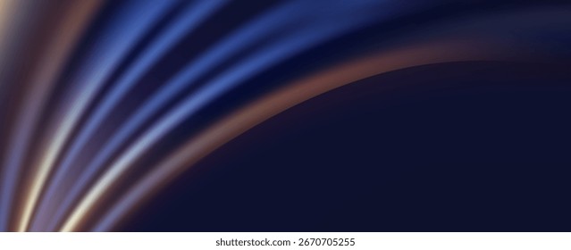 Dunkler abstrakter Hintergrund mit bunten Lichtstreifen. EPS 10