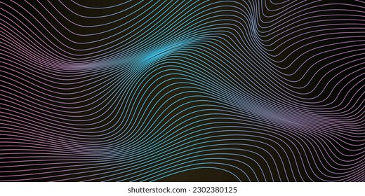Dark abstract background and colorful line