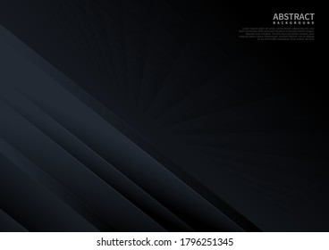 Dark abstract background concept diagonal with stripe line decoration square pattern perspective. You can use for ad, poster, template, business presentation. Vector illustration   