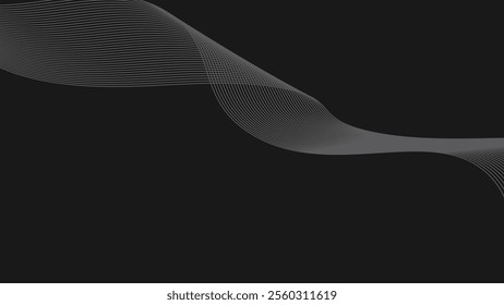Dark abstract background with curve line for backdrop or presentation