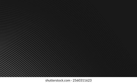 Dark abstract background with curve line for backdrop or presentation