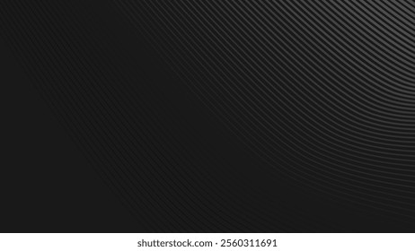 Dark abstract background with curve line for backdrop or presentation