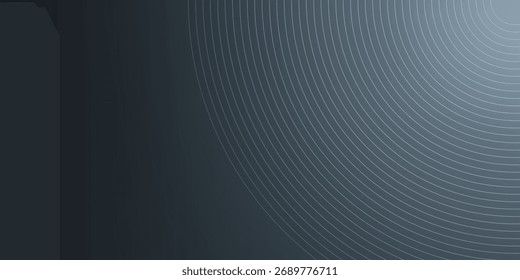 Dark abstract background with curved lines and smooth gradient texture giving a modern elegant feel.
