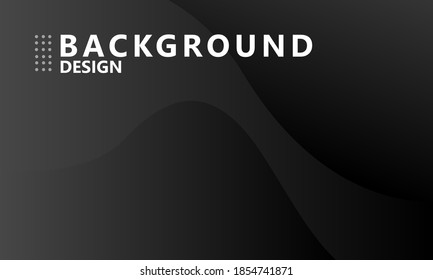 Dark abstract background design. Gradient shapes composition. Flowing design for posters, banners or cards