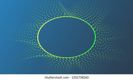 Dark abstract background with dots and place for text.Vector illustration.