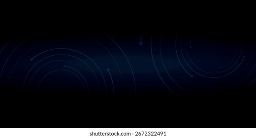 Dark abstract background with dynamic swirling curved lines. Simple and modern swirling curved line design. Spiral lines. Vector illustration.