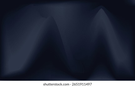 Um fundo escuro e abstrato com linhas e formas suaves, fluidas e onduladas em tons de azul profundo e preto, criando uma sensação de profundidade e mistério.