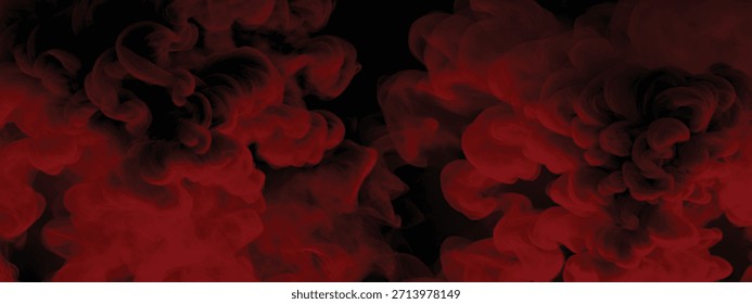 Dark Abstract Background Filled With Billowing Smoke Movement