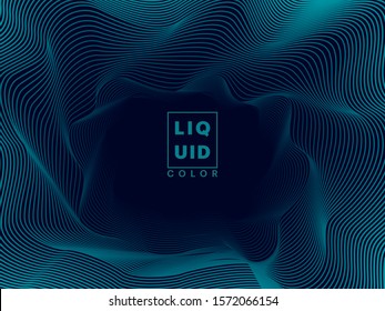 Dark Abstract background of fine lines in minimalist style with bright gradient. Vector design created using Blend Tool.