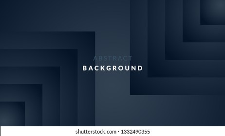 Dark abstract background with geometric shape layer. 