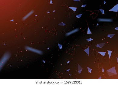 Dark abstract background with geometric shapes. Vector  image