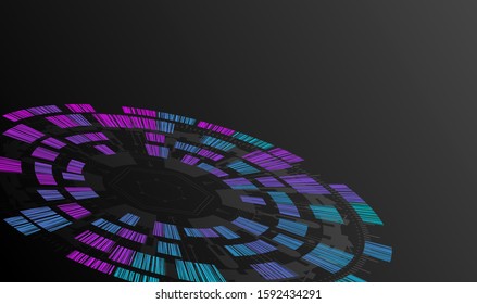 Dark abstract background with geometric shapes.Vector illustration.