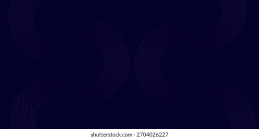 Fondo abstracto oscuro con círculos brillantes. Gradiente de elemento de líneas circulares de remolino