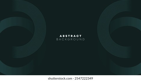 dark abstract background with glowing geometric lines. Modern shiny blue diagonal rounded lines pattern.Suit for cover, poster, presentation, banner, website,social media.