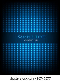 Dark abstract background with glowing lights. Vector