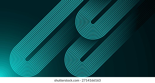Fondo abstracto oscuro con líneas brillantes. Líneas de velocidad. Diseño de líneas de movimiento. Concepto futurista de tecnología digital. Ilustración vectorial