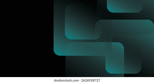 Dark abstract background with glowing shiny line. Modern gradient geometric shape graphic. Dynamic shapes composition. Suit for poster, cover, banner, booklet, website, flyer, backdrop, card