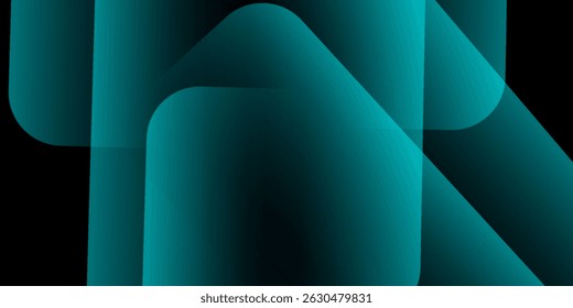 Dark abstract background with glowing shiny line. Modern gradient geometric shape graphic. Dynamic shapes composition. Suit for poster, cover, banner, booklet, website, flyer, backdrop, card