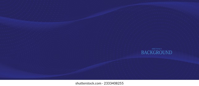 Dark abstract background with glowing wave. Vector abstract geometric background. Abstract modern line wave designed. Vector illustration.