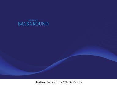 Dark abstract background with glowing wave. Vector abstract geometric background. Abstract modern line wave designed. Vector illustration.