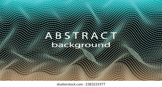 Dark abstract background with glowing wave. Shiny moving lines design element. Modern purple blue gradient flowing wave lines. Futuristic technology concept. Vector illustration abstract background
