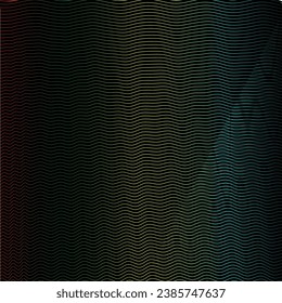 Fondo abstracto oscuro con onda brillante. Elemento de diseño de líneas móviles brillantes. Gradiente azul violeta moderno que fluye las líneas de onda. Concepto de tecnología futurista. Ilustración del vector