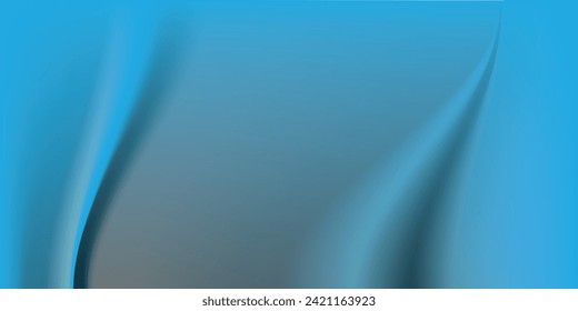 Fondo abstracto oscuro con onda brillante. Elemento de diseño de líneas móviles brillantes. Gradiente azul violeta moderno que fluye las líneas de onda.  Ilustración del vector