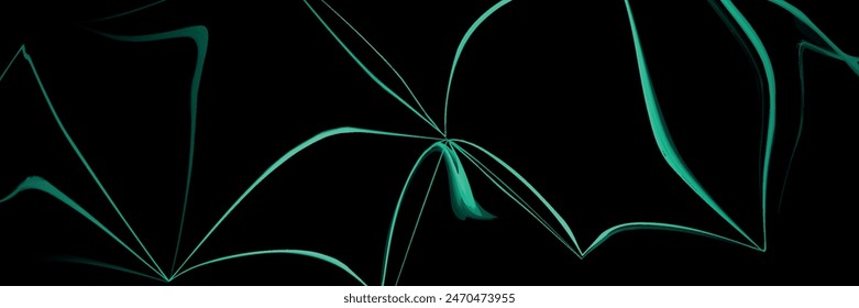Fondo abstracto oscuro con onda brillante. Elemento de diseño de líneas móviles brillantes. Líneas onduladas dinámicas elegantes. Concepto moderno de tecnología futurista. Vector