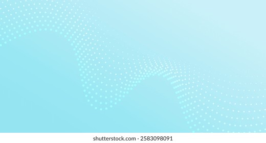 Dark abstract background with glowing wave. Shiny moving lines design element. Modern purple blue gradient flowing wave lines. Futuristic technology concept. Vector illustration