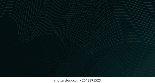 Dark abstract background with glowing wave. Shiny moving lines design element. Elegant dynamic wavy lines. simple good nice
