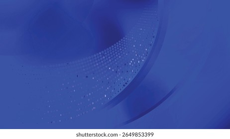 Fundo abstrato escuro com onda brilhante. Elemento de design de linhas móveis brilhantes. Moderno roxo azul gradiente fluindo linhas de onda. Conceito de tecnologia futurista. Ilustração vetorial