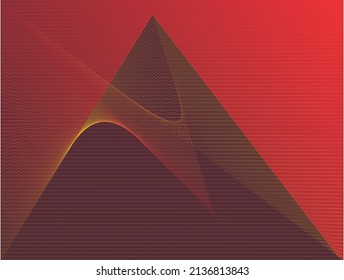Dark abstract background with a glowing abstract waves, abstract background. Elegant design for presentation, magazine, poster, banner, flyer, brochure.