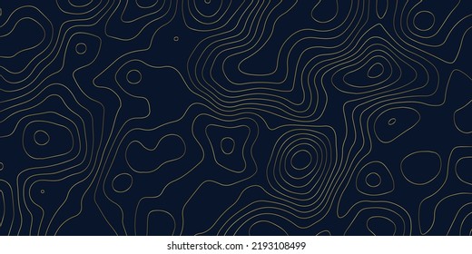 Dark abstract background with gold color flowing line, dark background use for business, corporate, institution,poster, template, party, festive, seminar, vector, illustration