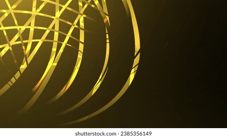 dark abstract background with golden stripes