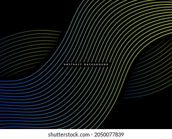 dark abstract background with gradient lines and light reflection