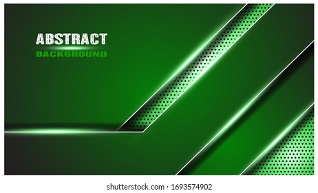 dark abstract background with dark green overlap layers