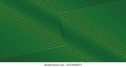 Fondo abstracto oscuro con ondas verdes. Ondas verdes brillantes. Elementos de líneas móviles brillantes. Moderno diseño de Plantilla de lujo. Conveniente para el Anuncio, invitación, volante, cartel, presentación. línea moderna