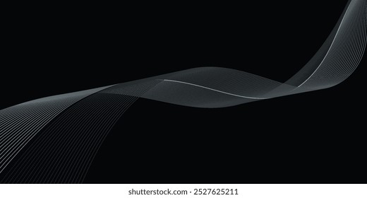 Fondo abstracto oscuro con líneas grises, textura con líneas diagonales simples