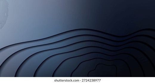 A dark, abstract background with layered, wavy lines creating a sense of depth and subtle movement.