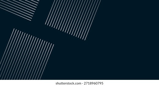 Fondo abstracto oscuro con decoración a rayas blancas minimalistas. Diseño de rayas brillantes con espacio vacío para texto o un mensaje. VOL. 5
