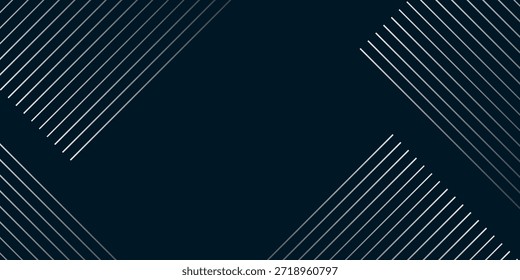 Fundo abstrato escuro com decoração listrada branca minimalista. Design listrado brilhante com espaço vazio para texto ou mensagem. VOL. 2