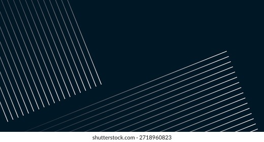 Fondo abstracto oscuro con decoración a rayas blancas minimalistas. Diseño de rayas brillantes con espacio vacío para texto o un mensaje. VOL. 3